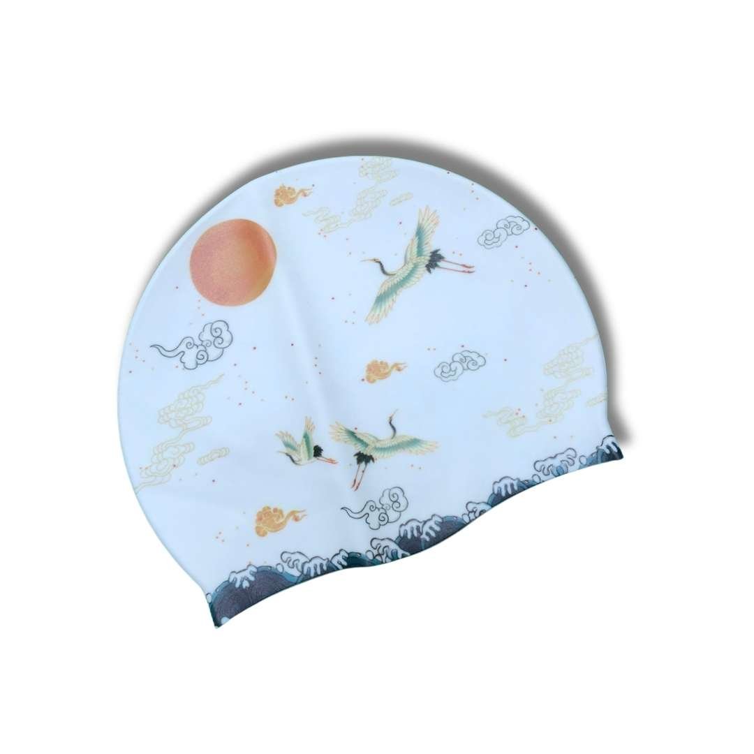 Gorro Grullas Del Amanecer Blanco